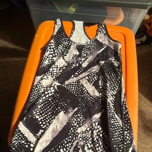 Lululemon Black and White Patterned Tank